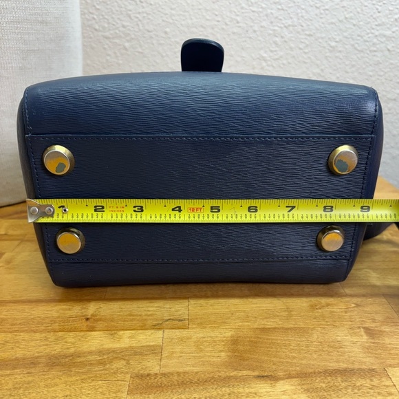 Senreve Mini Maestra Navy Mimosa Leather Convertible Bag main image 12